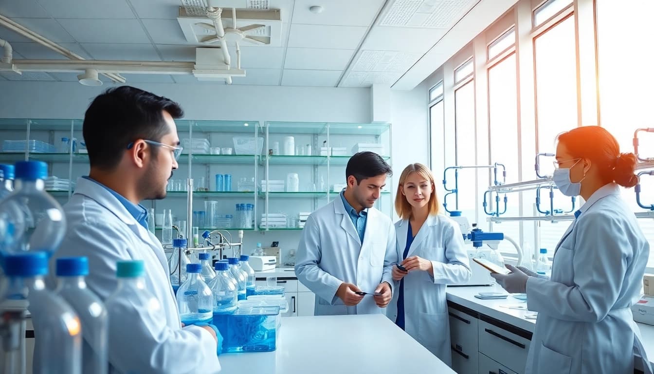 Enhance your understanding of peptides at https://hydroresearchpeptides.com/ with expert scientists in a modern lab.