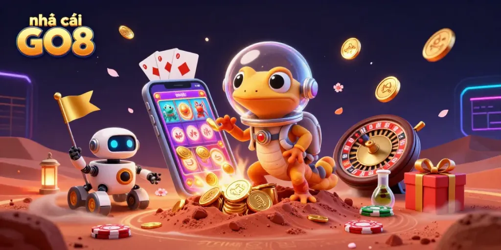 nhà cái GO8 offers exciting alien-themed casino adventures with golden wins