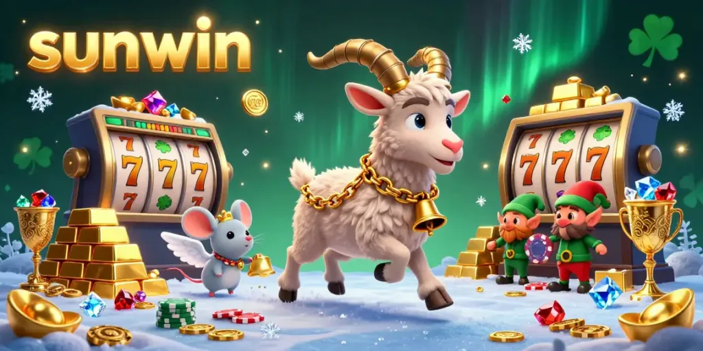 Experience the enchanting world of Sunwin where festive Krampus and mischievous elves liven up the casino scene.