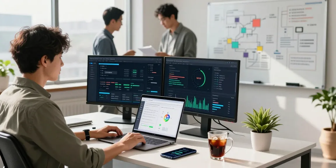 Waygrid API management interface displayed on monitors in a modern workspace, showcasing data security analytics.