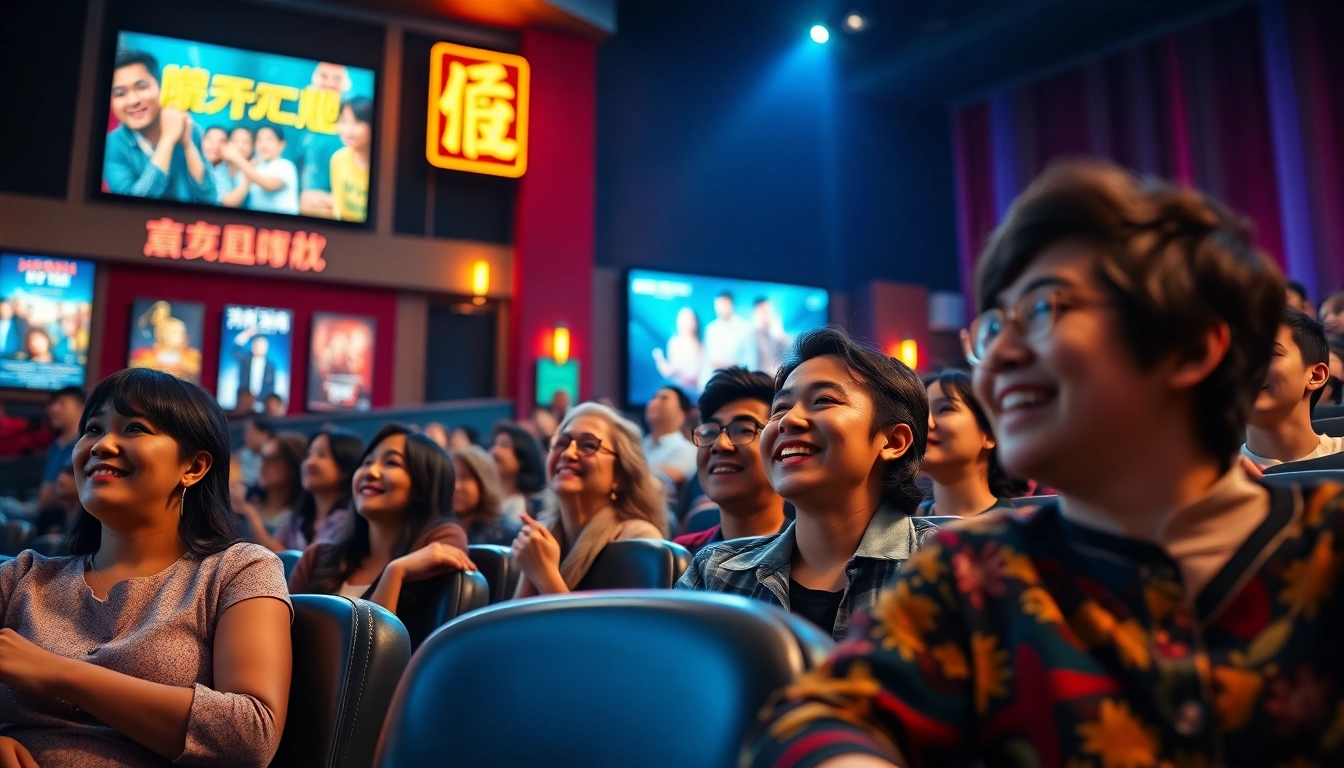 สนุกกับการรับชม หนังออนไลน์ ในโรงภาพยนตร์ที่มีชีวิตชีวาและเต็มไปด้วยผู้ชมที่ตื่นเต้น
