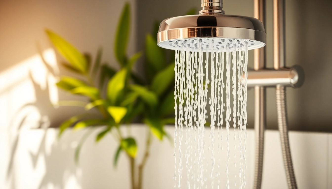 Enhance your bathing experience with products from sunny shower usa inc showcasing a modern shower system.