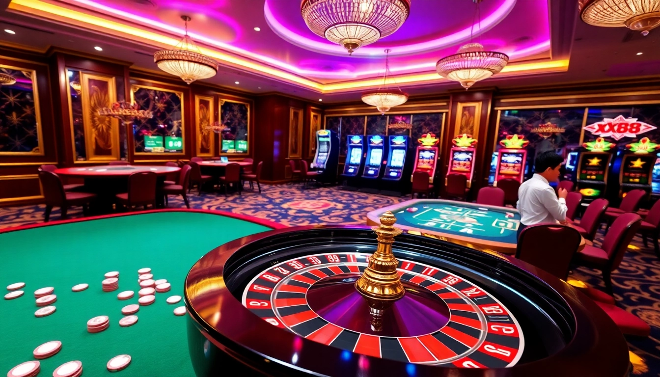 Experience the excitement of gameplay with the xx88 game at a luxurious casino.