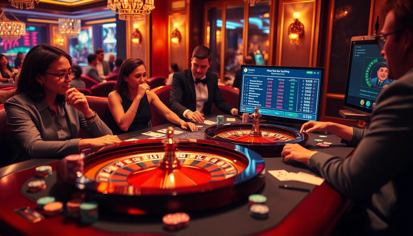 Experience thrilling gameplay at https://alo789club.net/ featuring luxurious casino tables and vibrant betting atmosphere.