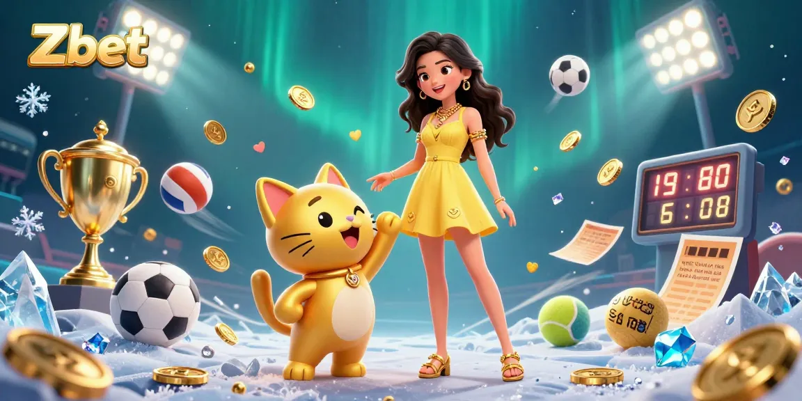 Zbet elevates your gaming experience with dynamic sports betting elements in a vibrant scene.
