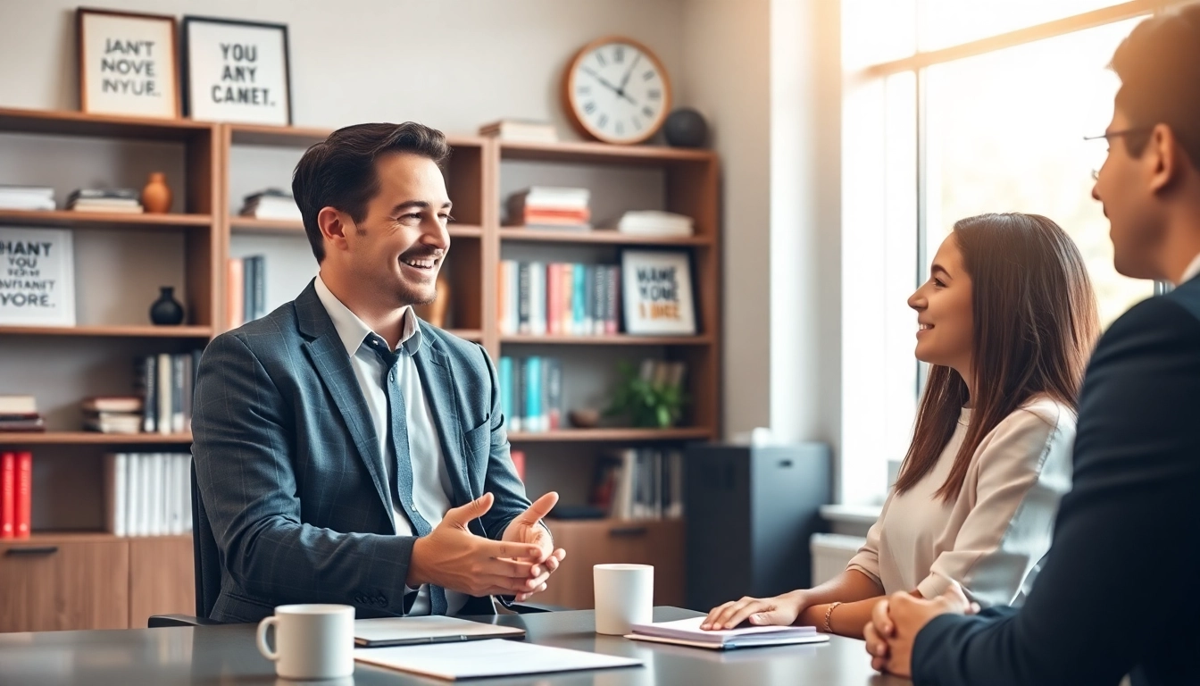 Guide to achieving your Ideal career with a professional mentor in a vibrant office.