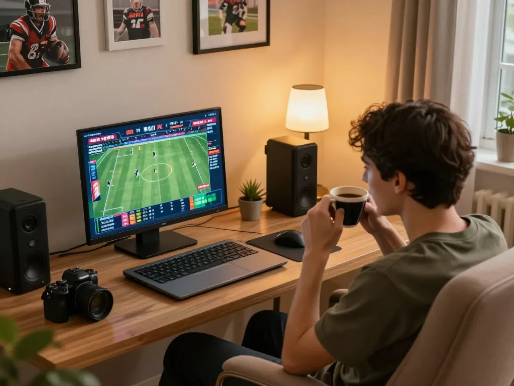 Socolive link displayed on a laptop screen during an engaging sports betting session at home.
