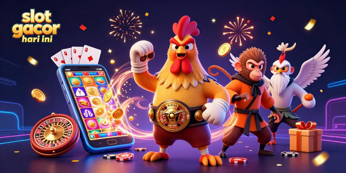 Experience the thrill of slot gacor hari ini with dynamic characters and vibrant casino elements.