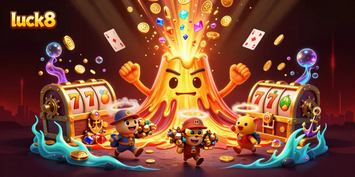 Engage with luck8's thrilling online casino world, featuring victorious gambling elements and exciting visuals.