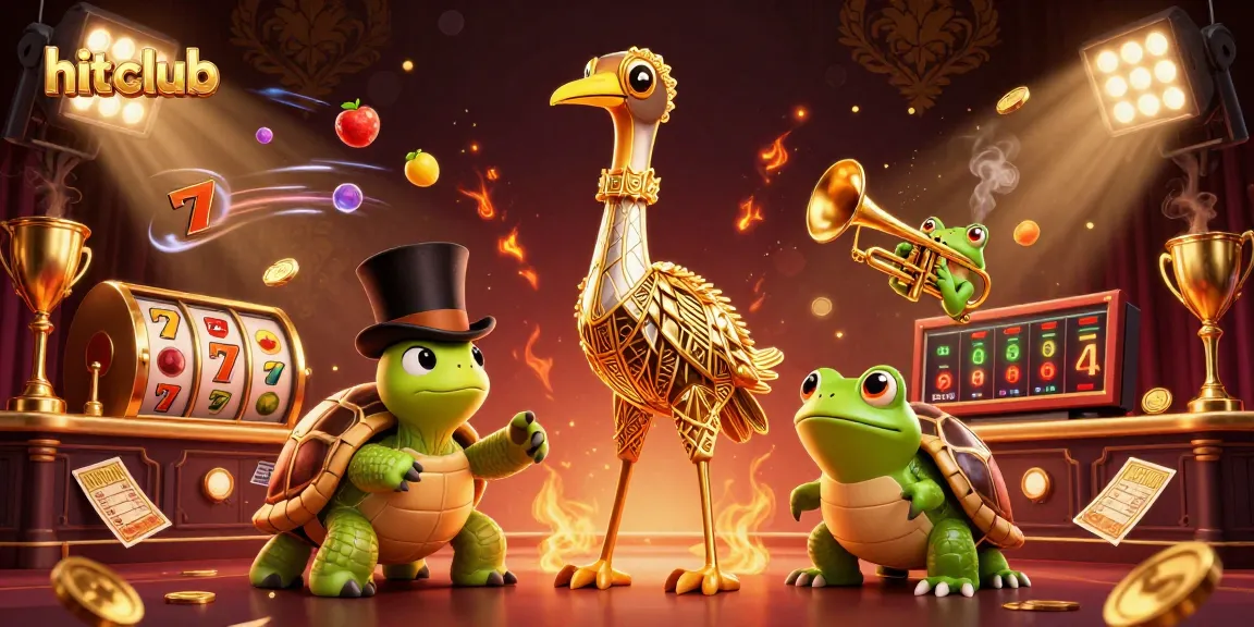 Experience thrilling jackpots at hitclub with an exciting 3D casino scene featuring dynamic characters and vibrant gaming elements.