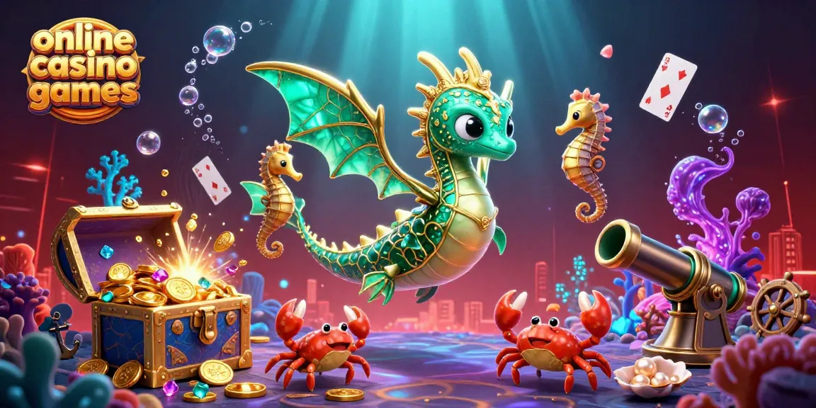 Experience thrilling online casino games amidst underwater treasures, sea dragons, and dynamic gameplay.