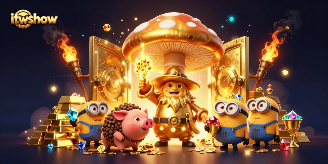Immerse in the gold-filled adventure as itwshow showcases a magical casino world with treasures galore.
