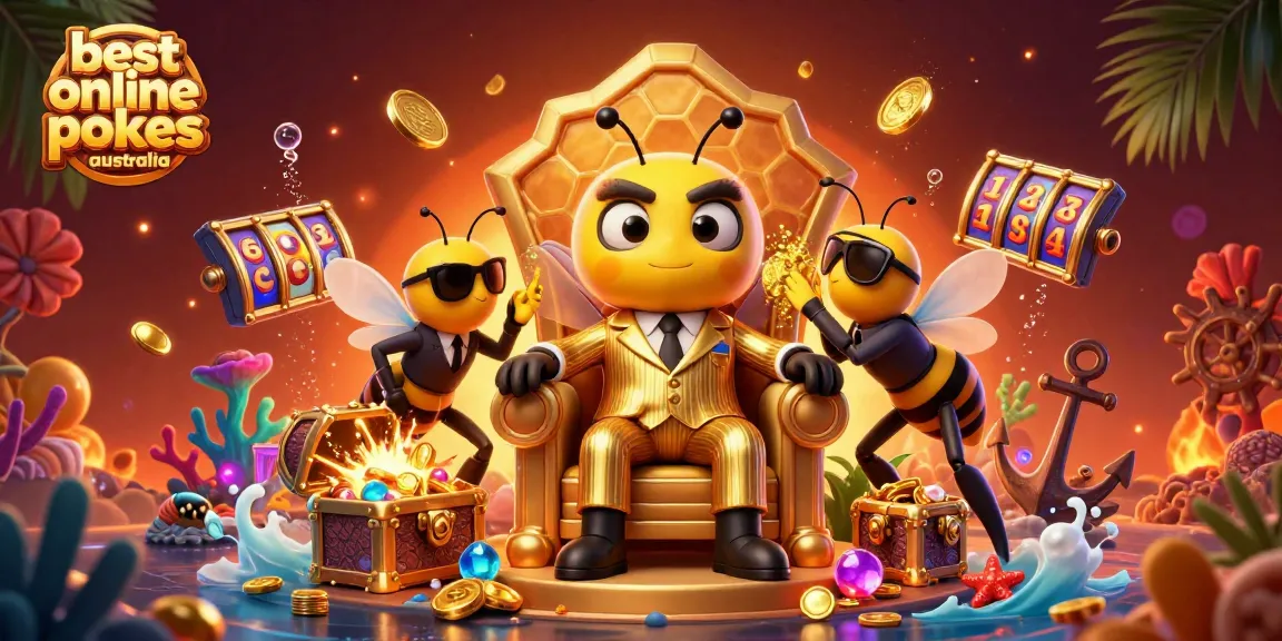 Experience exciting gameplay in the best online pokies Australia with playful cartoon bumblebee characters.